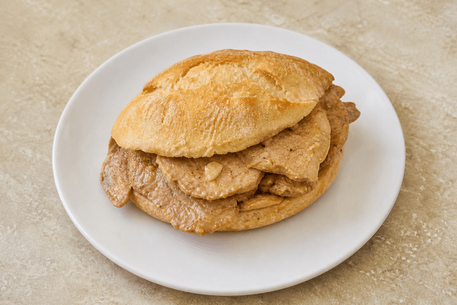 Photorealistic Bifana menu-main p09 food image by VDAMO