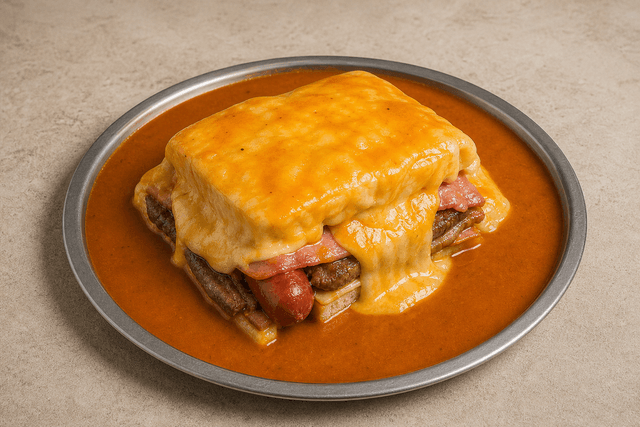Photorealistic Francesinha menu-main p10 food image by VDAMO