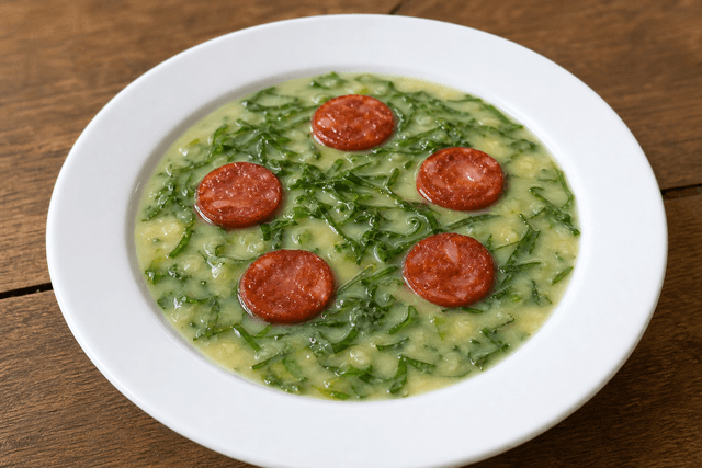 Photorealistic Caldo verde menu-main food image by VDAMO