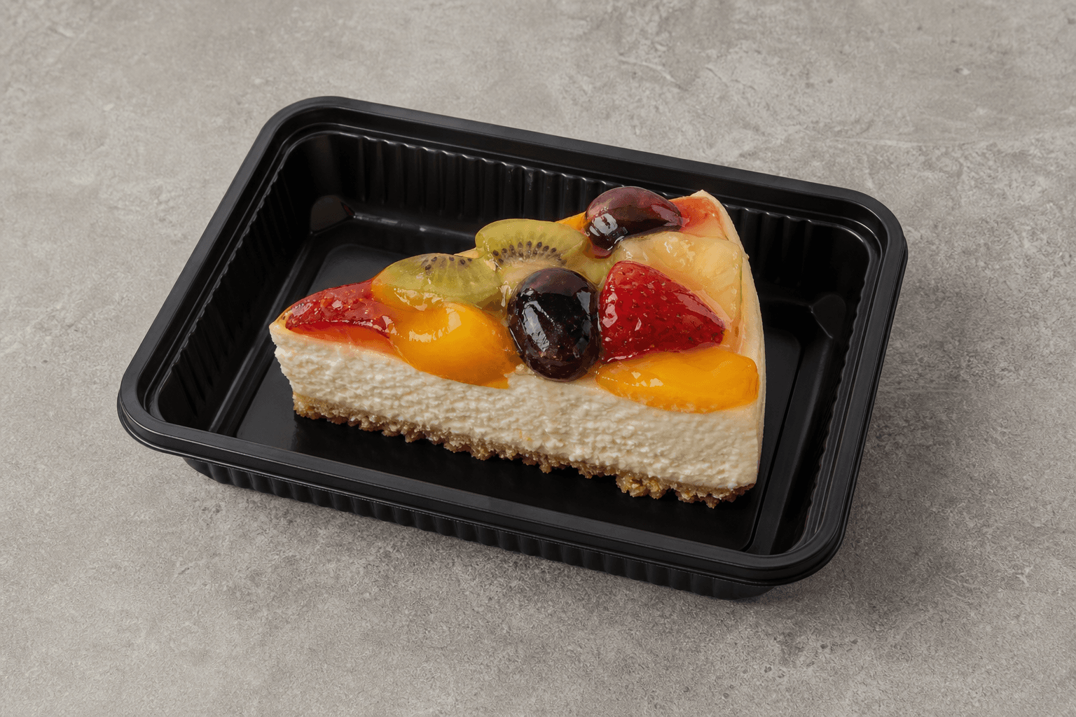Photorealistic QA Fruit cheesecake slice dessert P06 food image by VDAMO