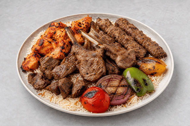 Photorealistic 卡塔尔混合烤肉 menu-main p05 food image by VDAMO