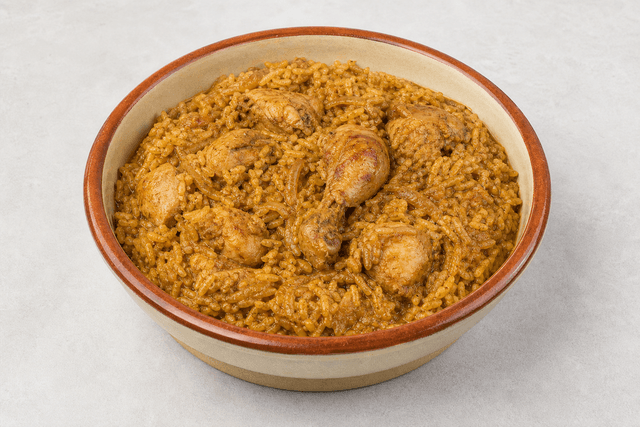 Photorealistic Chicken madrouba menu-main p05 food image by VDAMO
