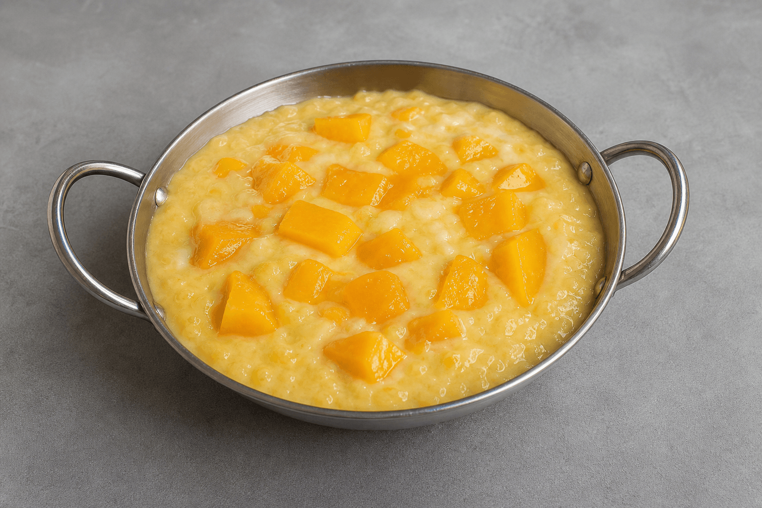 Photorealistic RO Mango pudding cup dessert menu-main p05 food image by VDAMO