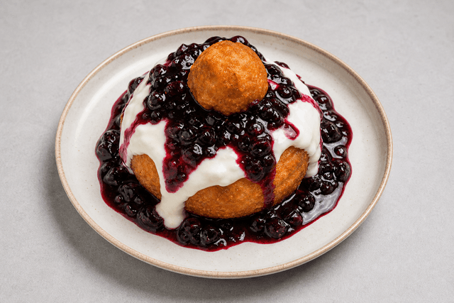Photorealistic 罗马尼亚奶酪甜甜圈 menu-main p04 food image by VDAMO