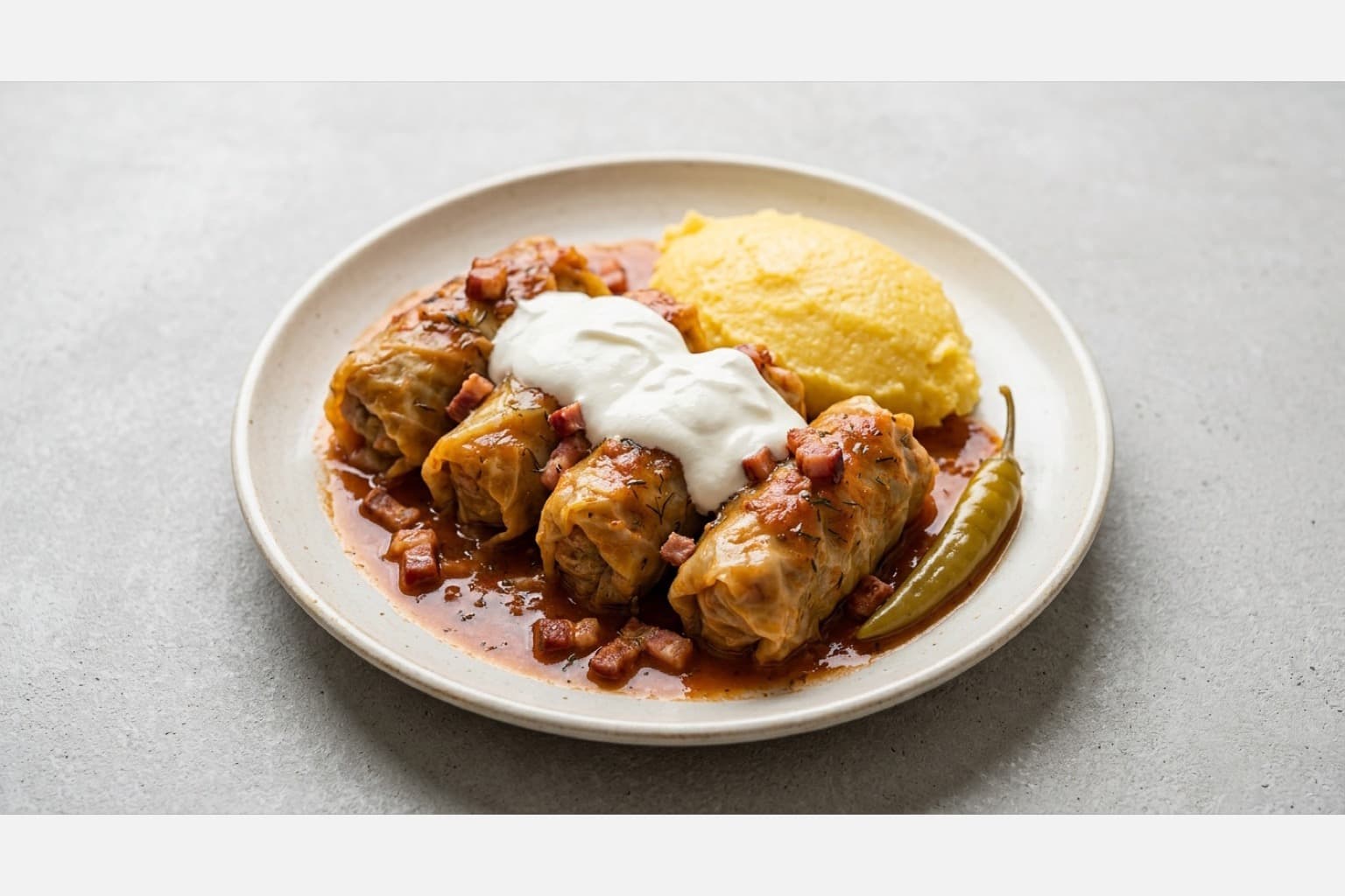 Photorealistic Romanian sarmale menu-main p02 food image by VDAMO