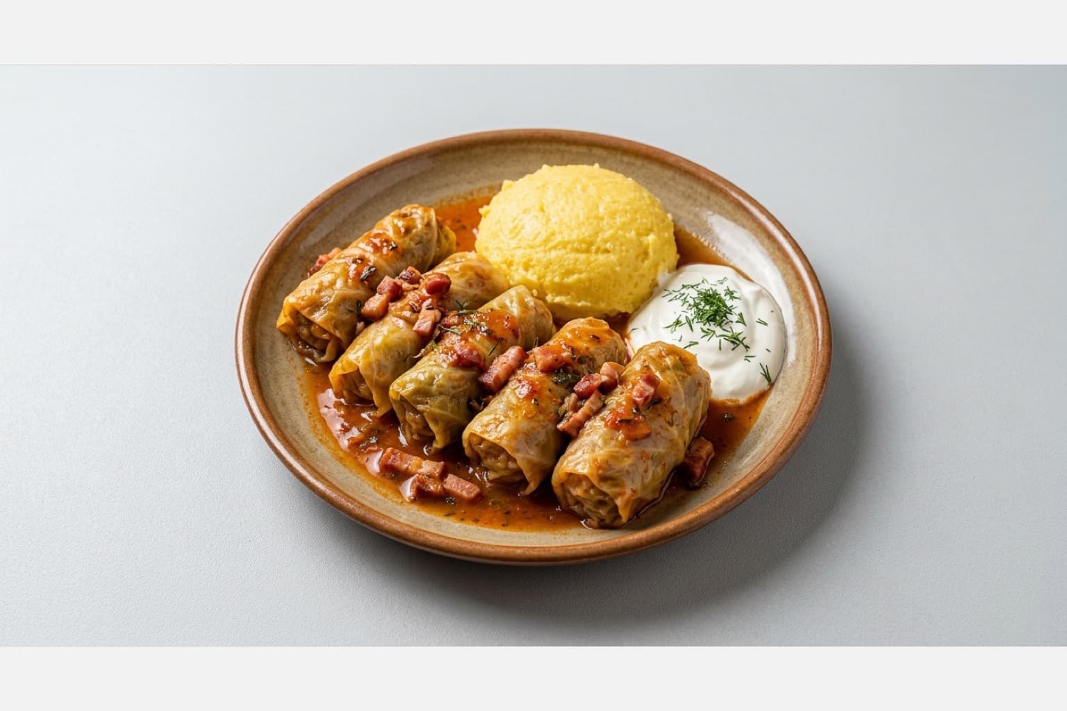 Photorealistic Romanian sarmale menu-main p10 food image by VDAMO