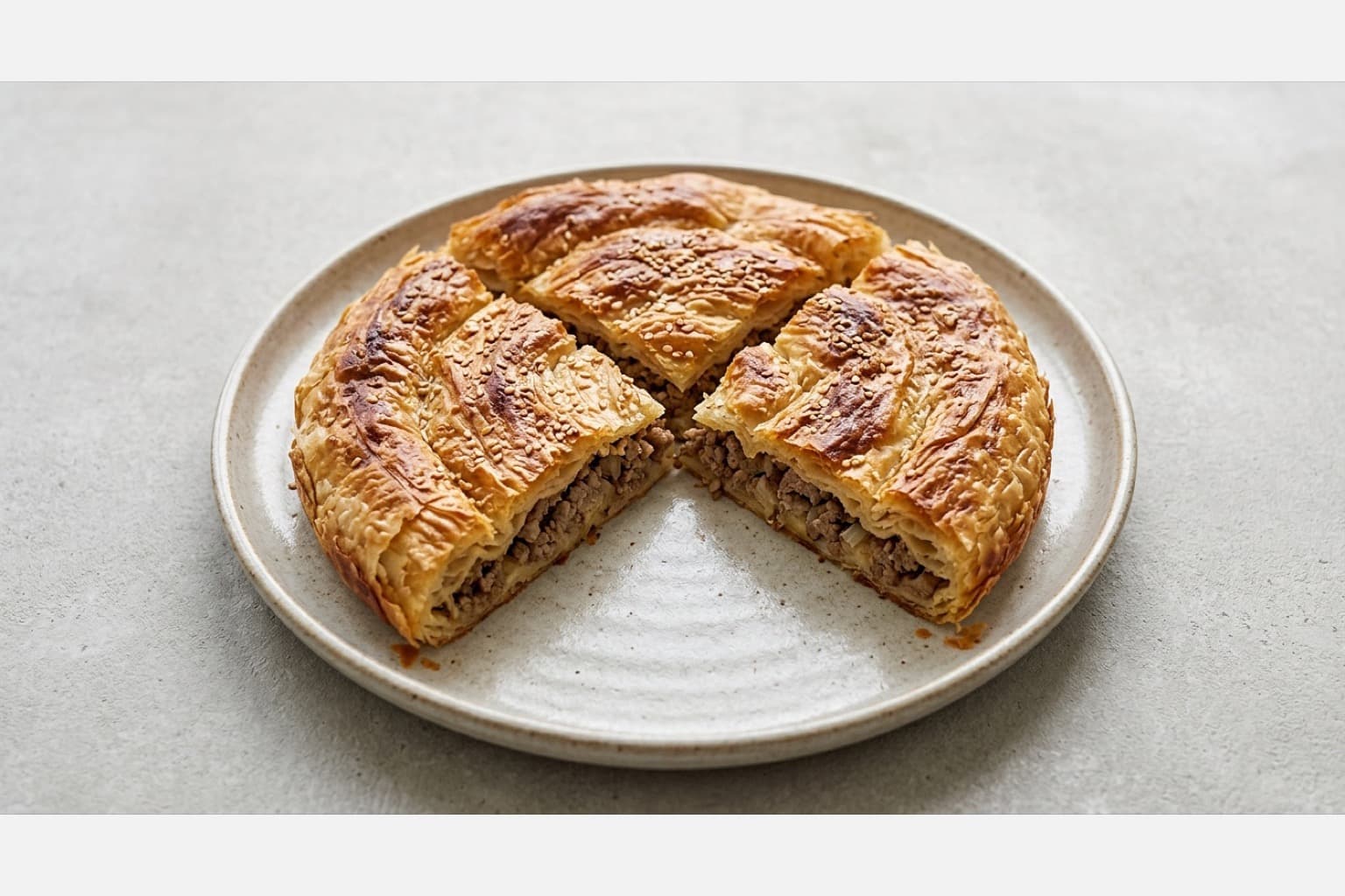 Photorealistic Meat burek menu-main p09 food image by VDAMO