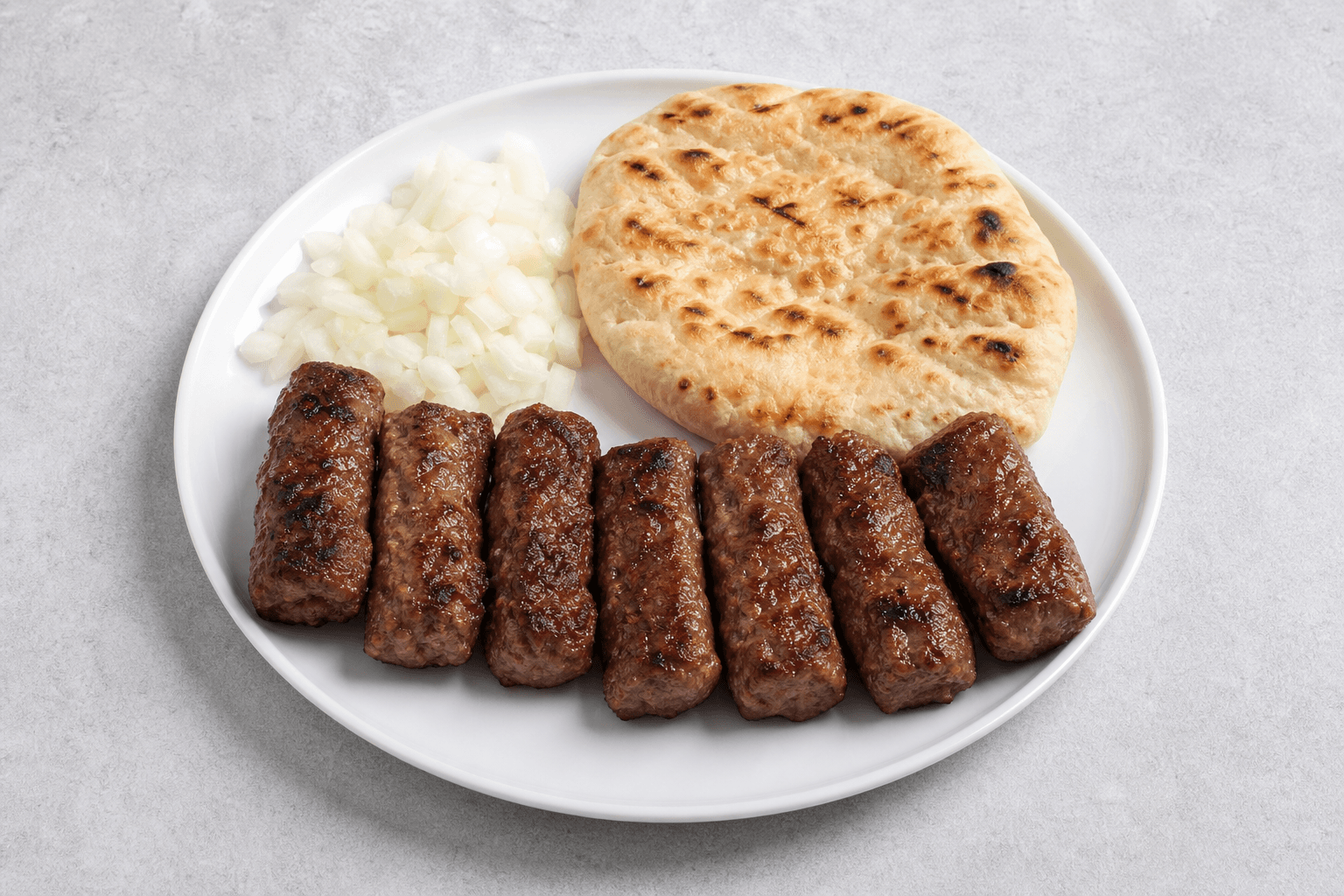 Photorealistic Serbian cevapi menu-main p05 food image by VDAMO