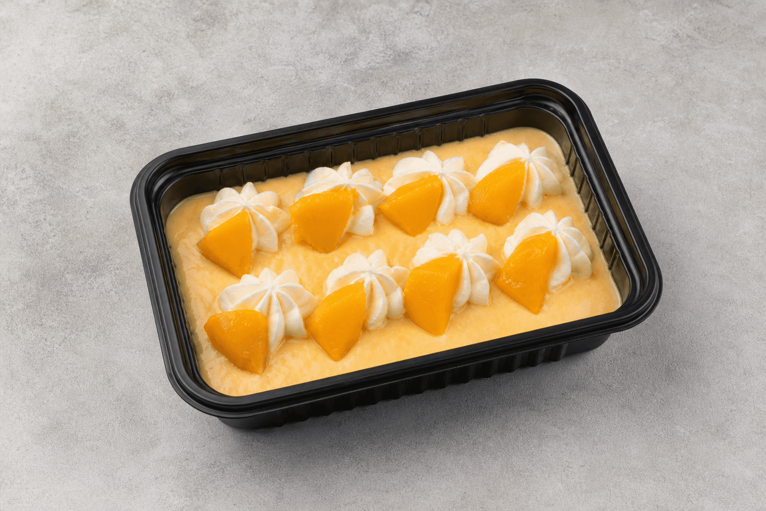 Photorealistic RU Mango pudding cup dessert menu-main p06 food image by VDAMO