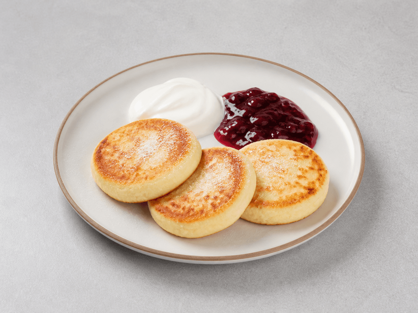 Photorealistic Syrniki menu-main p08 food image by VDAMO