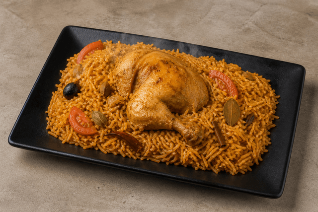 Photorealistic Chicken kabsa menu-main p02 food image by VDAMO