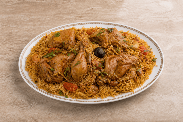 Photorealistic Chicken kabsa menu-main p03 food image by VDAMO