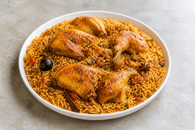 Photorealistic Chicken kabsa menu-main p04 food image by VDAMO