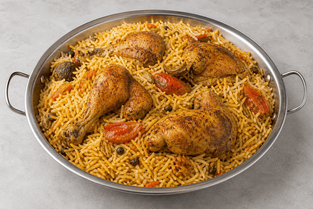 Photorealistic Chicken kabsa menu-main p05 food image by VDAMO