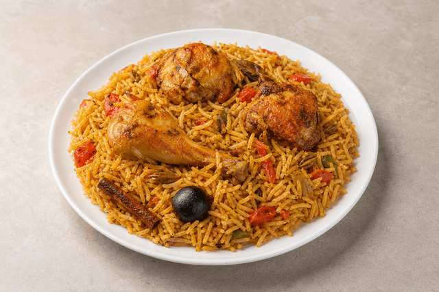 Photorealistic Chicken kabsa menu-main p09 food image by VDAMO