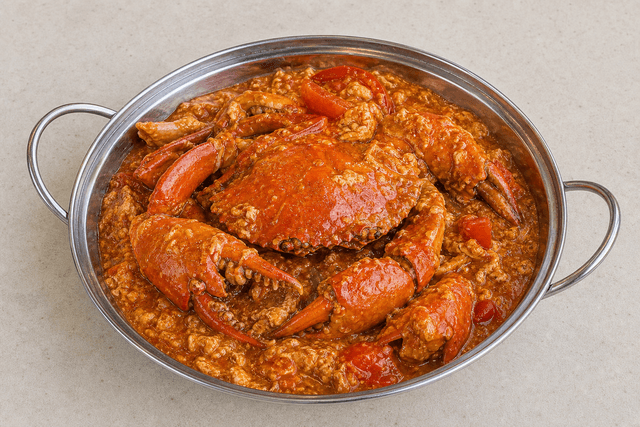 Photorealistic Singapore chili crab menu-main p05 food image by VDAMO