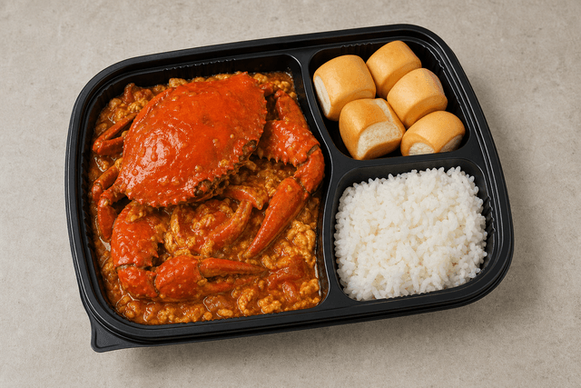 Photorealistic Singapore chili crab menu-main p08 food image by VDAMO