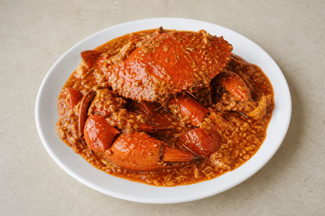 Photorealistic Singapore chili crab menu-main p09 food image by VDAMO