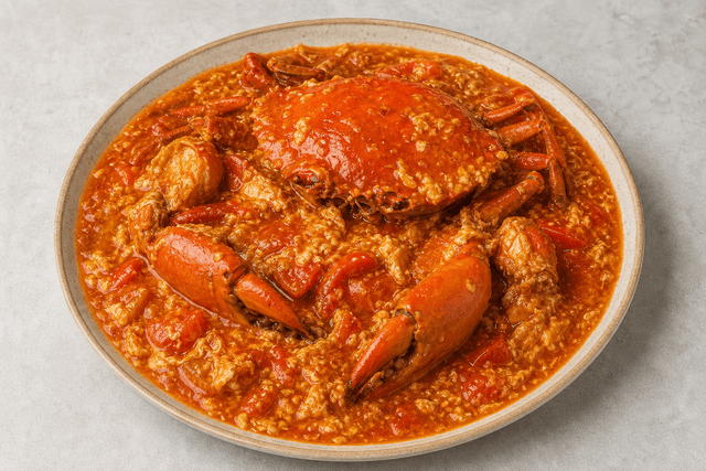 Photorealistic Singapore chili crab menu-main p10 food image by VDAMO