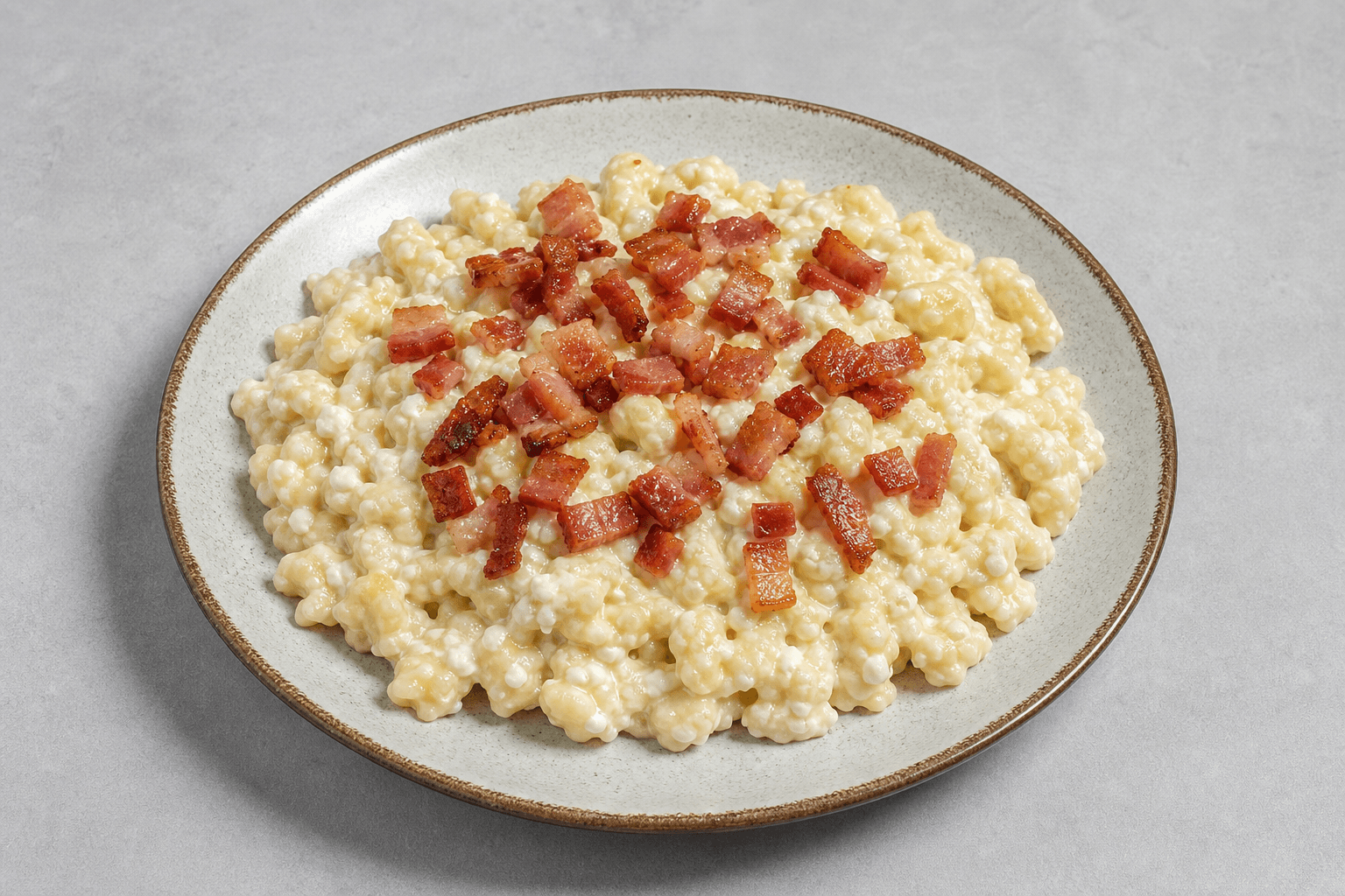 Photorealistic Bryndzove halusky menu-main p07 food image by VDAMO
