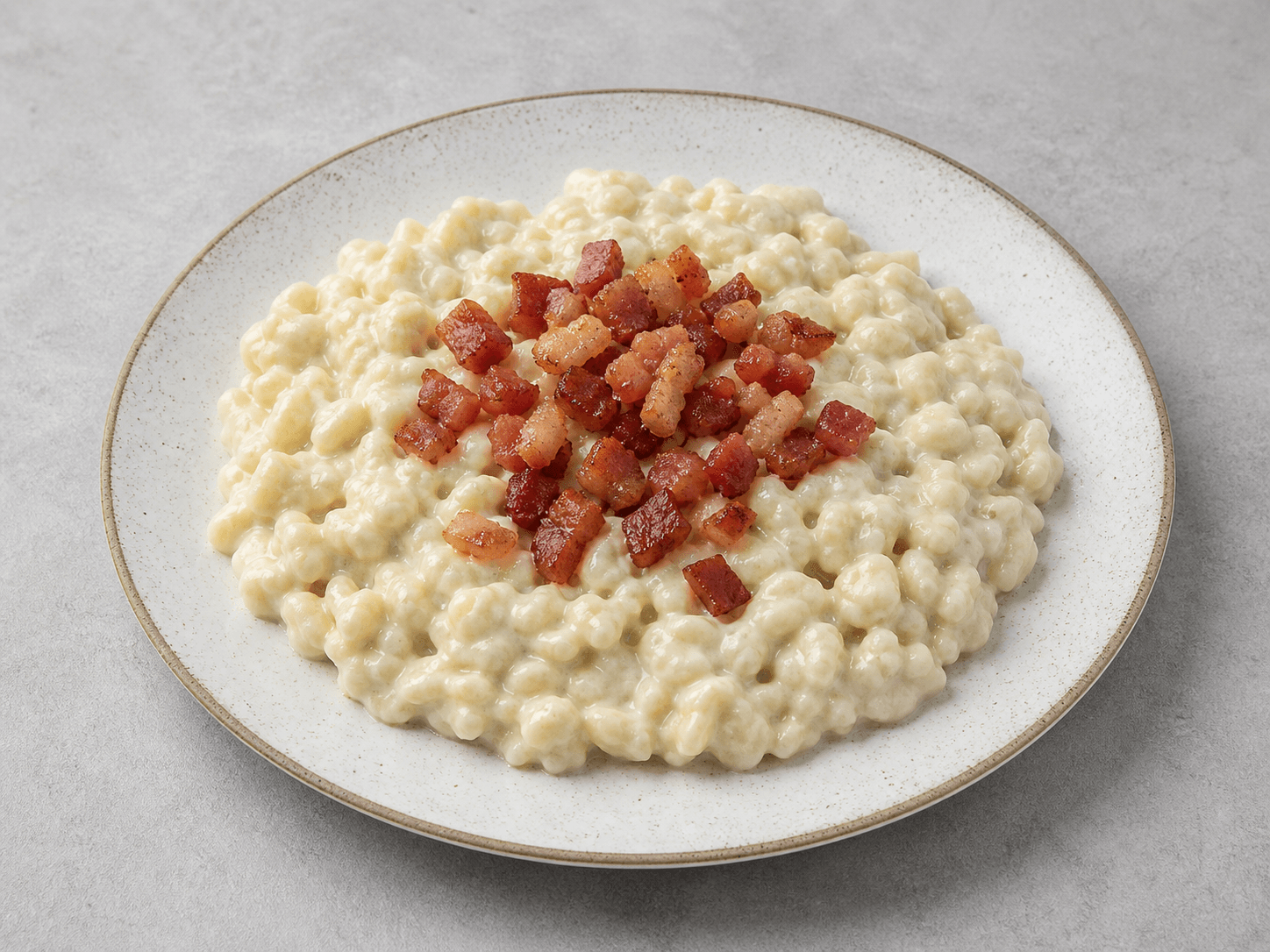 Photorealistic Bryndzove halusky menu-main p08 food image by VDAMO