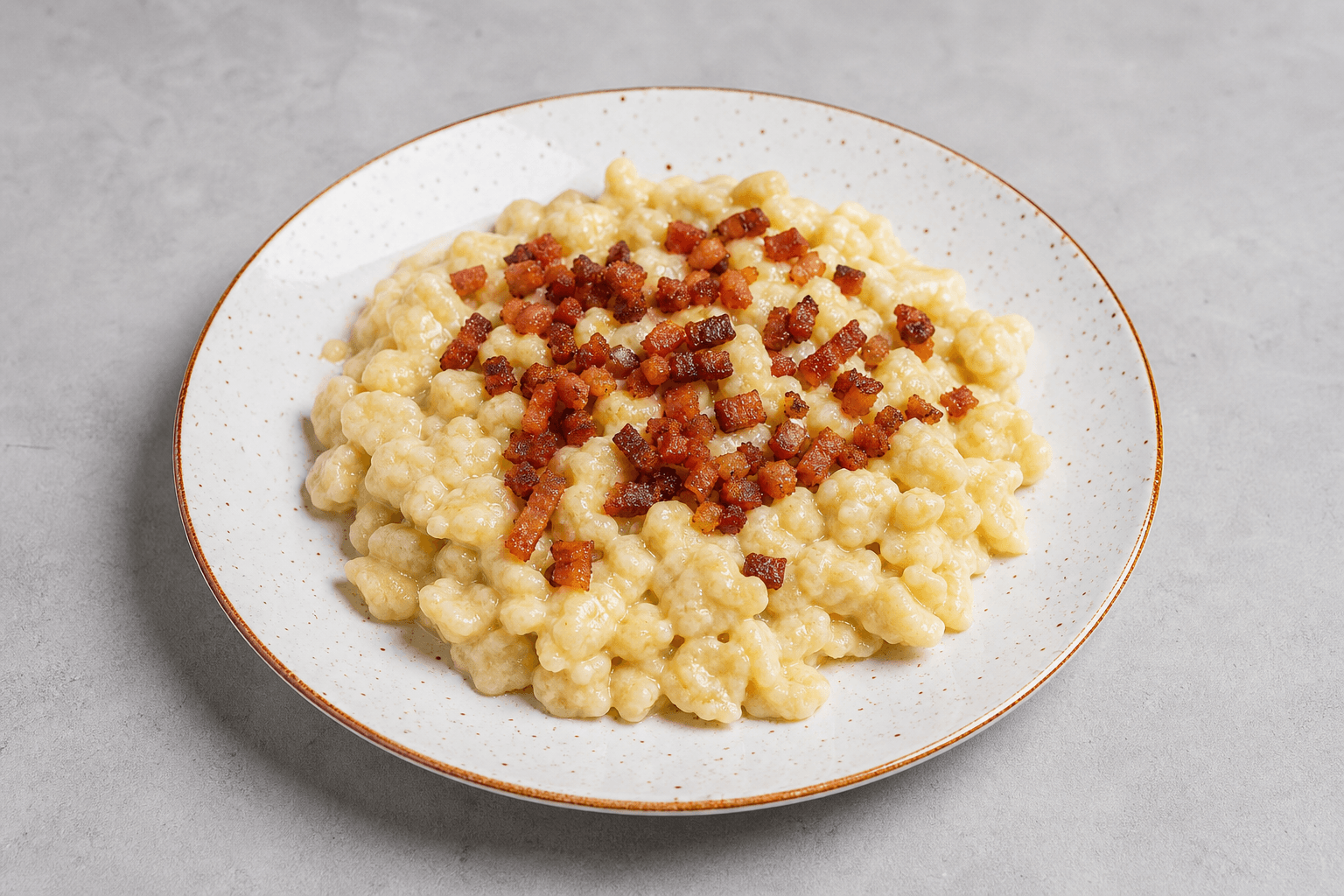 Photorealistic Bryndzove halusky menu-main p10 food image by VDAMO
