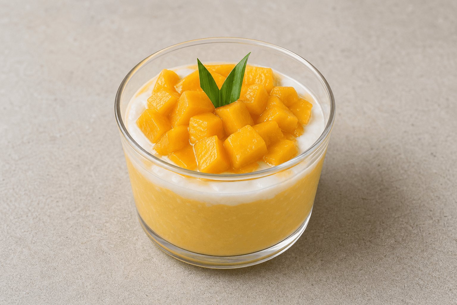 Photorealistic TH Mango pudding cup dessert menu-main p09 food image by VDAMO