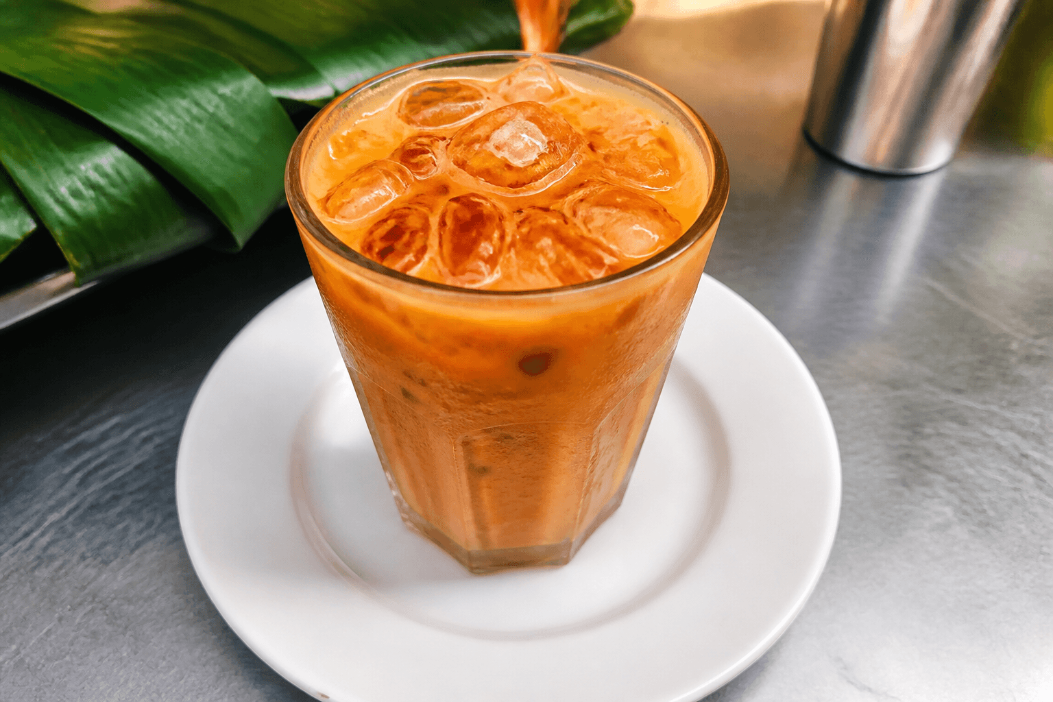 Photorealistic Thai milk tea menu-main food image by VDAMO