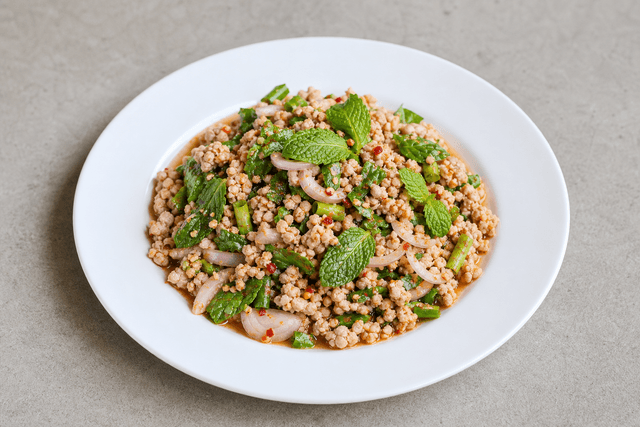 Photorealistic Larb moo menu-main p01 food image by VDAMO