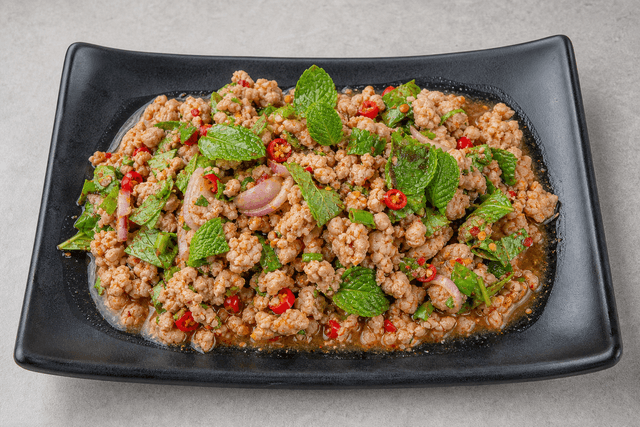 Photorealistic Larb moo menu-main p02 food image by VDAMO