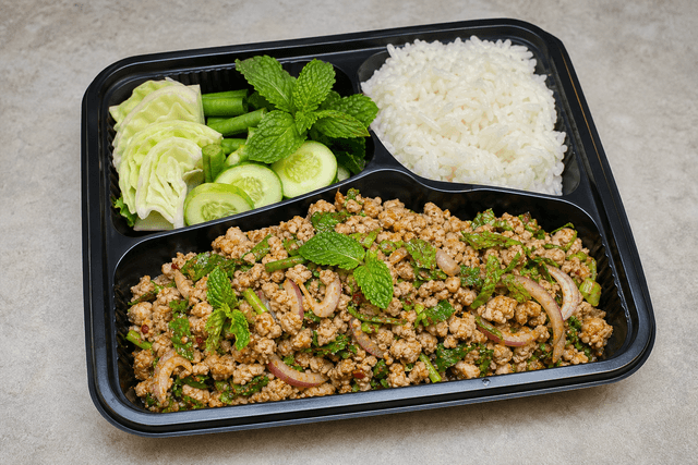 Photorealistic Larb moo menu-main p08 food image by VDAMO