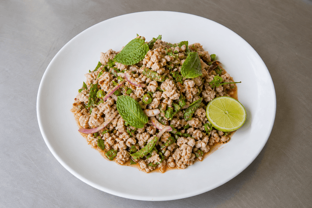 Photorealistic Larb moo menu-main p09 food image by VDAMO