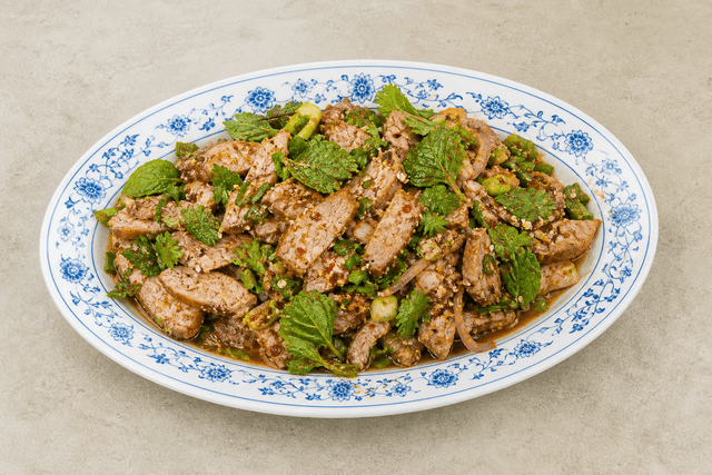 Photorealistic Nam tok moo menu-main p03 food image by VDAMO