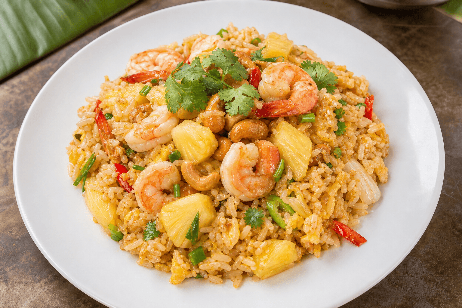 Photorealistic Pineapple fried rice menu-main food image by VDAMO