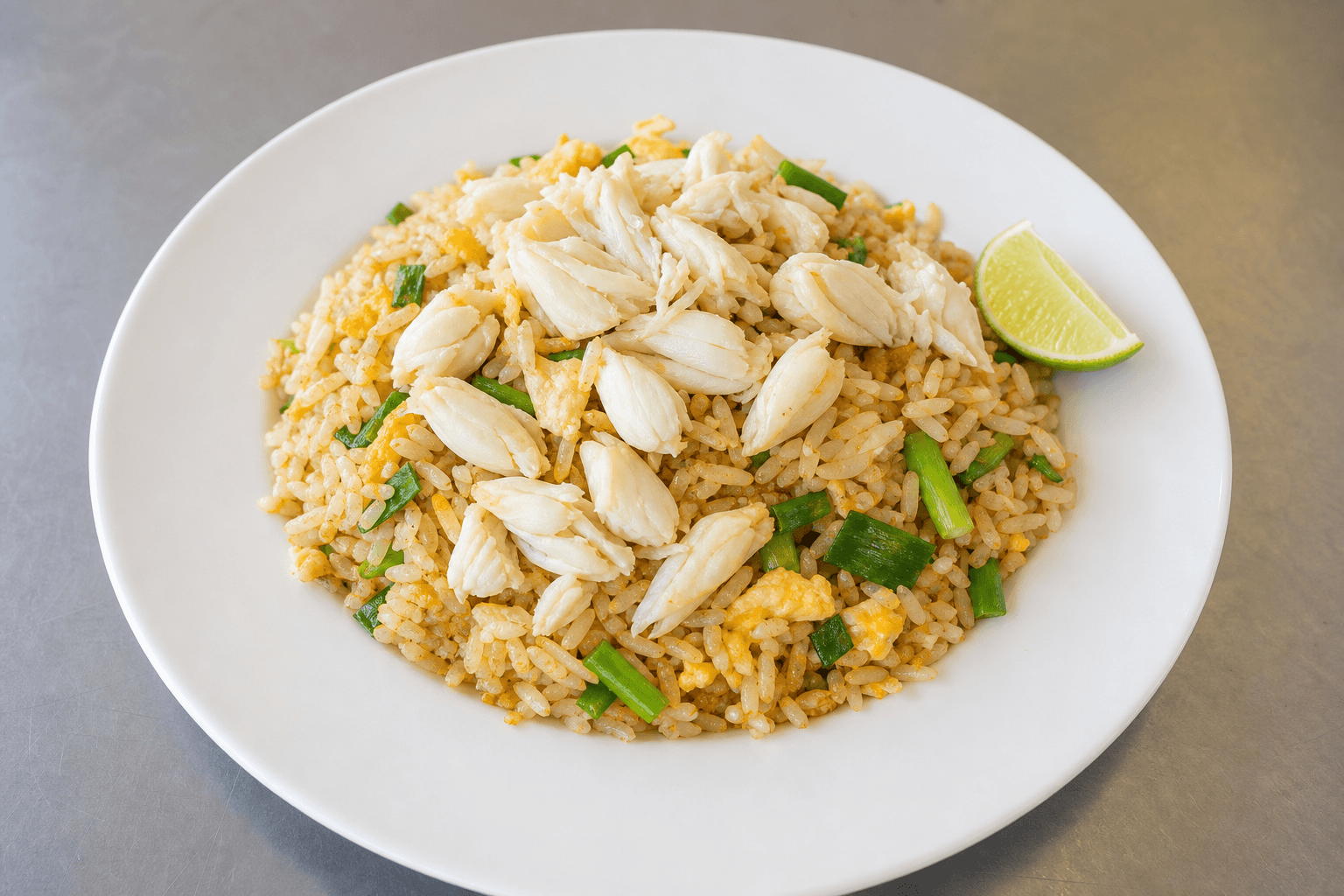 Photorealistic Thai crab fried rice menu-main p01 food image by VDAMO