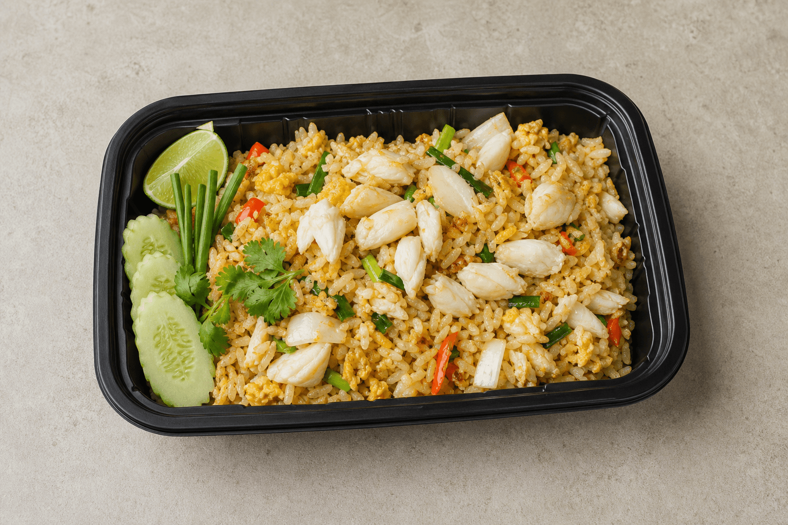 Photorealistic Thai crab fried rice menu-main p06 food image by VDAMO