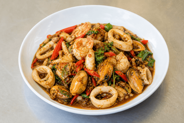 VDAMO Speisebild: Spicy basil seafood style 037 menu-main p04