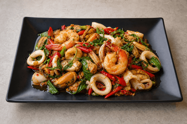 VDAMO भोजन छवि: Spicy basil seafood style 133 menu-main p02