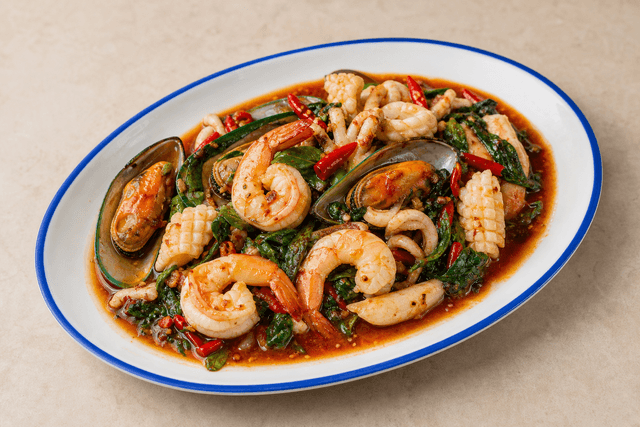 VDAMO भोजन छवि: Spicy basil seafood style 133 menu-main p03