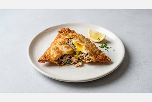 Photorealistic Brik with tuna menu-main p03 food image by VDAMO