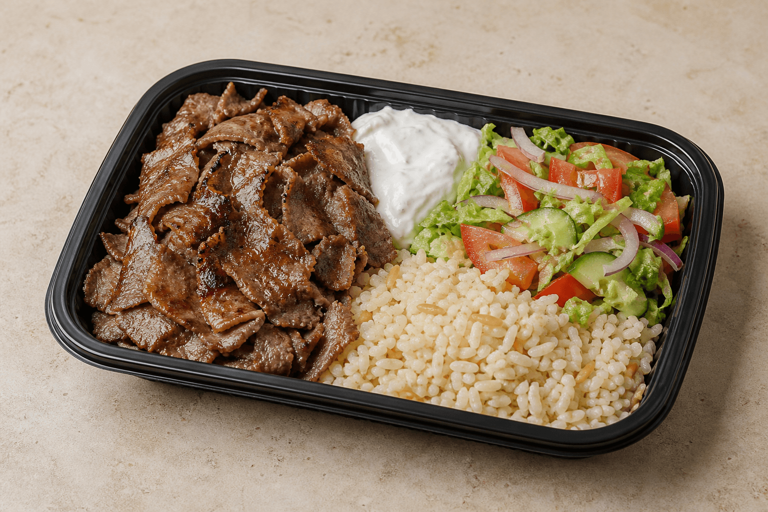 Photorealistic Doner kebab plate P06 food image by VDAMO