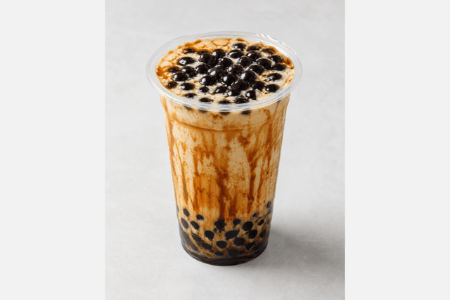 Photorealistic Brown sugar boba milk menu-main p04 food image by VDAMO