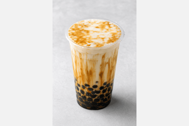 Photorealistic Brown sugar boba milk menu-main p07 food image by VDAMO