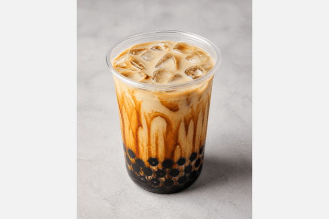 Photorealistic Brown sugar boba milk menu-main p08 food image by VDAMO