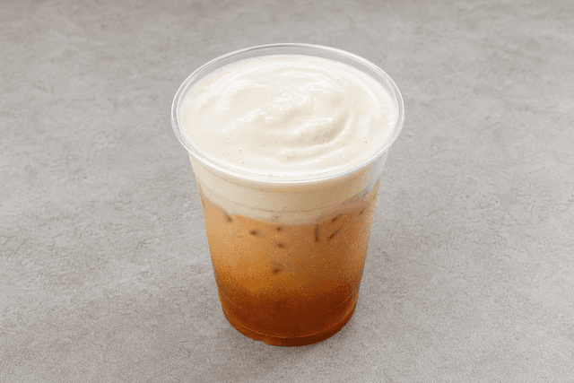 Photorealistic Cheese foam tea menu-main p07 food image by VDAMO