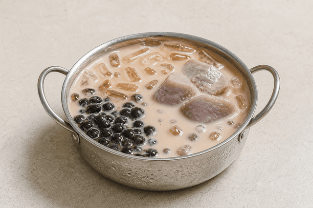 Photorealistic Taro milk tea menu-main p05 food image by VDAMO