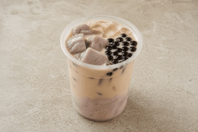 Photorealistic Taro milk tea menu-main p07 food image by VDAMO