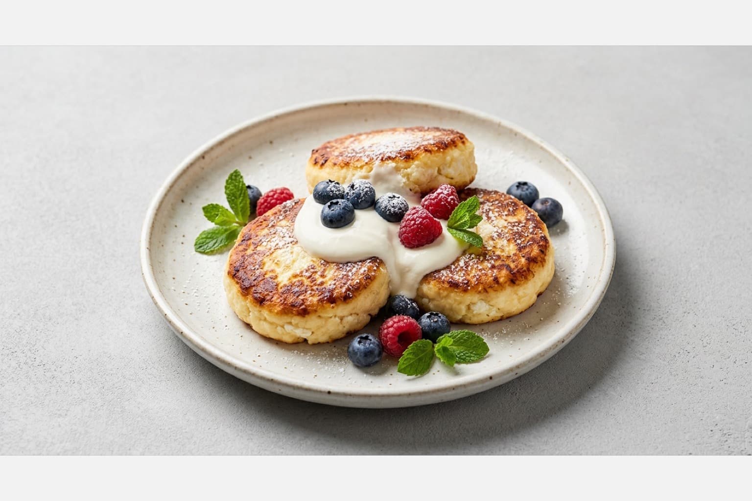 Photorealistic Syrnyky menu-main p04 food image by VDAMO