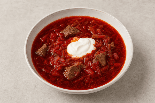 Photorealistic Borscht menu-main p04 food image by VDAMO
