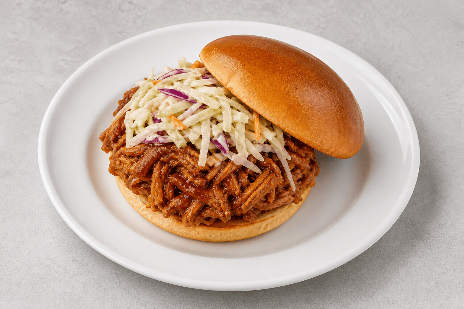 VDAMO Speisebild: Pulled pork sandwich P04